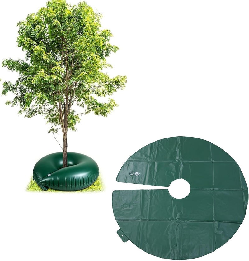 Fockety Tree Watering Bag, 10 Gallon 23.6in Tree Watering Bag Deep Root Slow Release Automatic Drip Irrigation Watering System, Low Profile Tree Watering Mat for Multi Trunk Newly - Image 5