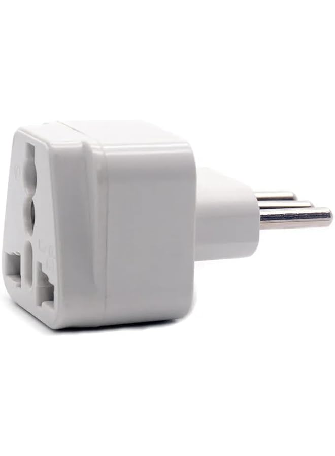PROMASS Universal Adapter 10A Italy, Chile, 3pin Travel Plug- [1pc], Easy Conversion to UK/US/EU/AU plugs - Image 3
