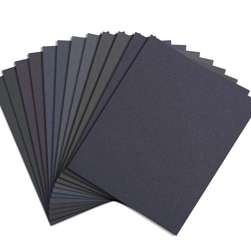 Abrasive Dry Wet Waterproof Sandpaper Sheets Assorted Grit of 400600 8001000 12001500 for Furniture Hobbies and Home Improvement 12 Sheets 9 x 11 Inch