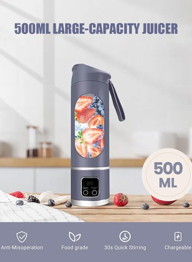 أبيكس خلاط محمول، خلاط شخصي هز وانزلاق، خلاط صغير قابل لإعادة الشحن،، مع غطاء سفر للمنزل/المطبخ/صالة الألعاب الرياضية ,الأبحاث المتعلقة ب محمول عصارة الفاكهة خلاط - Image 3