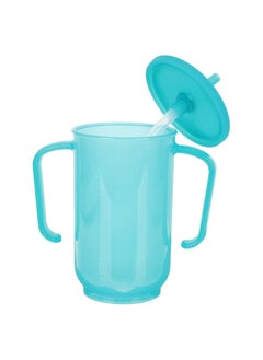 SYOSI Drinking Beaker Cup, for Disabled Adults, Convalescent No Spill Feeding Cup with Straw for Elderly Maternity Drink Water Porridge Soup 350ml, Can Heat or Freeze, for Water, Porridge, Soup(1 Pack)  - Image 1