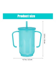 SYOSI Drinking Beaker Cup, for Disabled Adults, Convalescent No Spill Feeding Cup with Straw for Elderly Maternity Drink Water Porridge Soup 350ml, Can Heat or Freeze, for Water, Porridge, Soup(1 Pack)  - Image 5