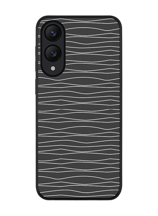 Stylizedd For Samsung Galaxy S25 Edge Case,Slim fit Camera Protection, Shockproof Thin Phone cover  - Squiggly Lines