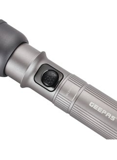 GEEPAS Zoomable LED Flashlight 20W | Perfect for Indoor and Outdoor Use, 10 Hours Continuous Working | Battery Level Indicator and Power Reminder, Lithium Battery, 1500 Lumens | GFL51095Z  - Image 3