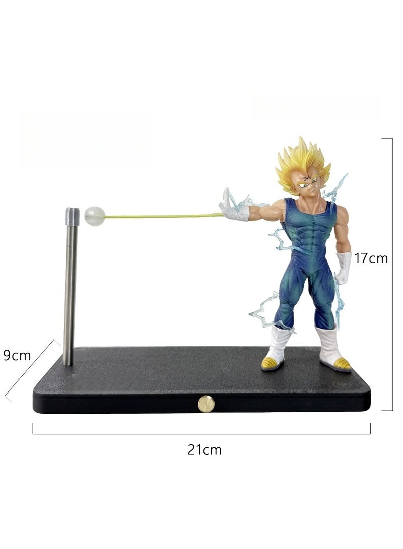 Dragon Ball Magnetic Night Light Vegeta Saiyan Anime Peripheral Figure Desktop Ornaments - Image 2