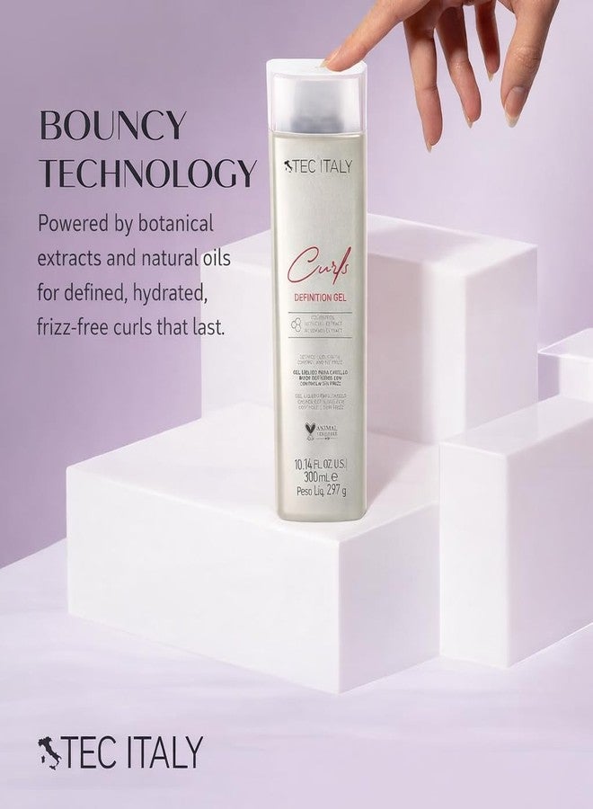 Tec Italy Curls Defining Gel for Curly Wavy Hair Anti Frizz Styling Gel Flexible Hold Adds Shine Long Lasting Definition Texture Control Lightweight Non Sticky Finish Daily Use 10.14 fl oz Size Care - Image 5