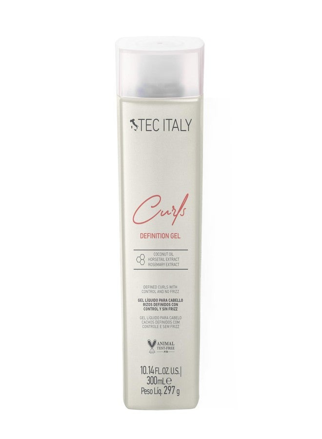 Tec Italy Curls Defining Gel for Curly Wavy Hair Anti Frizz Styling Gel Flexible Hold Adds Shine Long Lasting Definition Texture Control Lightweight Non Sticky Finish Daily Use 10.14 fl oz Size Care - Image 1