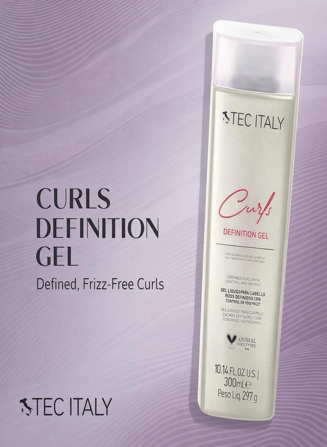 Tec Italy Curls Defining Gel for Curly Wavy Hair Anti Frizz Styling Gel Flexible Hold Adds Shine Long Lasting Definition Texture Control Lightweight Non Sticky Finish Daily Use 10.14 fl oz Size Care - Image 2