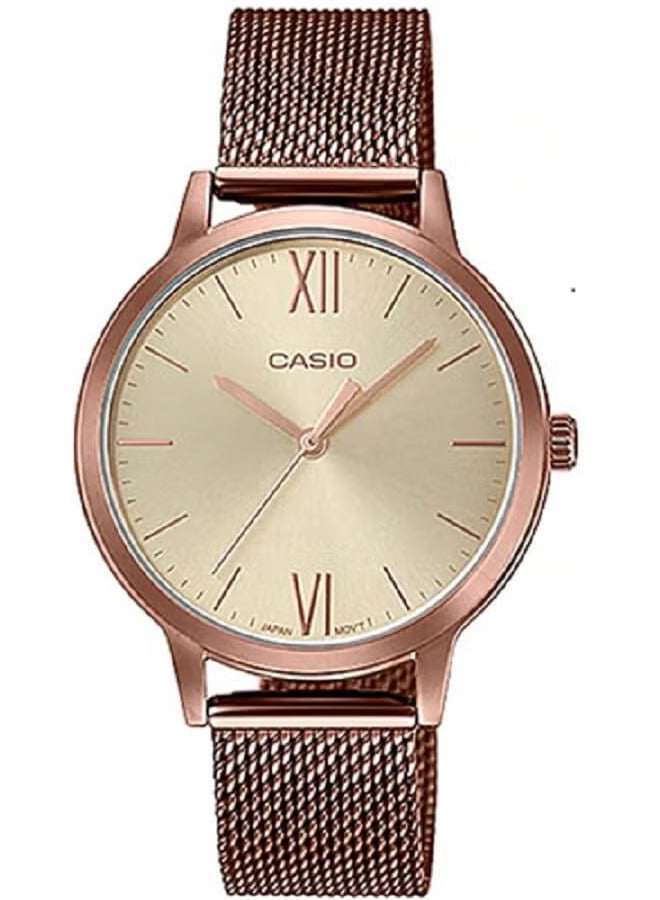 CASIO Stainless Steel Analog Wrist Watch LTP-E157MR-9ADF - Image 1