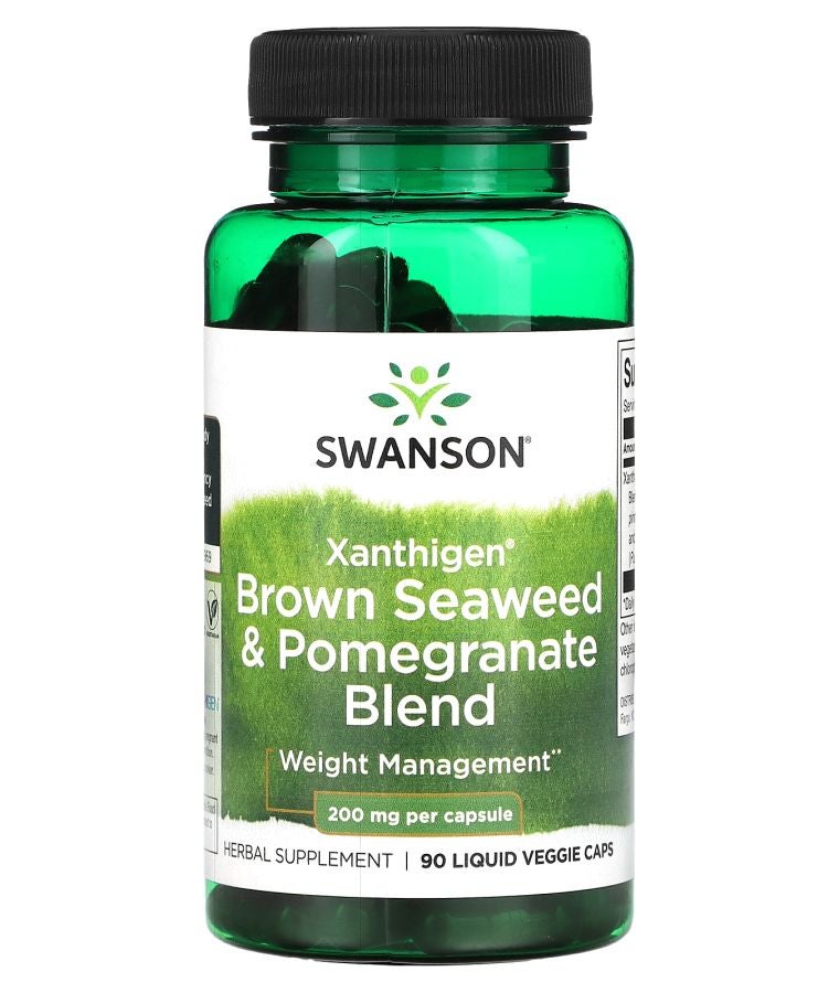 Xanthigen Brown Seaweed & Pomegranate Blend 200 mg 90 Liquid Veggie Caps