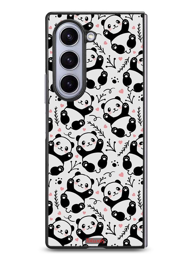 Tolwak Samsung Galaxy Z Fold6 Protective Case Cover Pattern Of Panda - Image 1