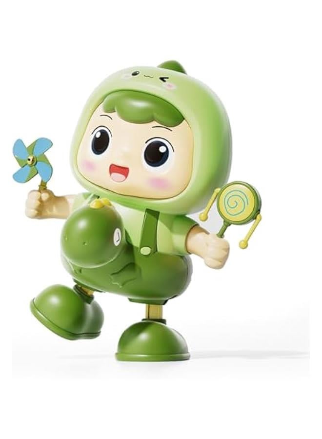 Musical Toy, Lovely Dancing Dinosaur Toy Baby Crawling Toy Robot Dancing Toy Dinosaur Music Toy for Boys and Girls with Dynamic Music| Legs Move Sideways| Body Twist (Boy) - Image 1