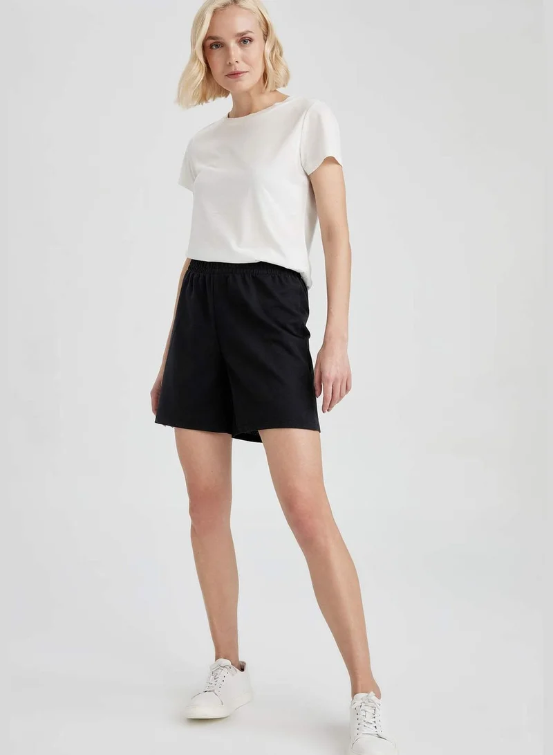 ديفاكتو Relaxed Fit Bermuda Shorts With Drawstring