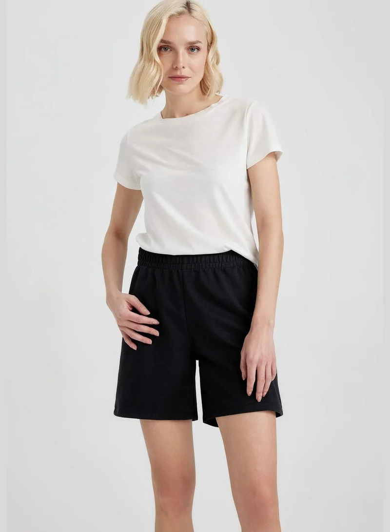 ديفاكتو Relaxed Fit Bermuda Shorts With Drawstring