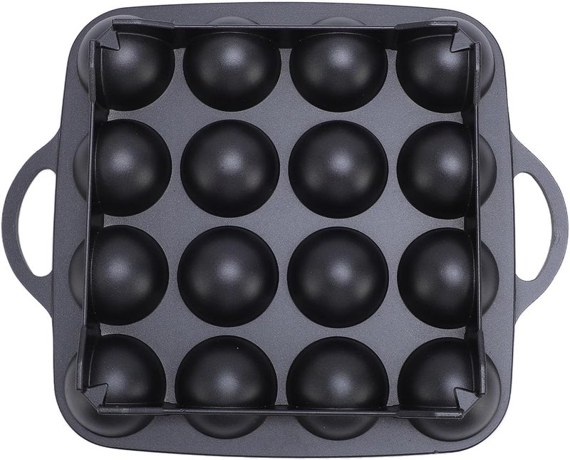 aqxreight Takoyaki Grill Pan 16 Grid Nonstick Cooking Plate for Stovetop Use Maker Compatible with Gas Electric Induction - Image 4