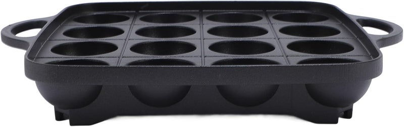 aqxreight Takoyaki Grill Pan 16 Grid Nonstick Cooking Plate for Stovetop Use Maker Compatible with Gas Electric Induction - Image 5