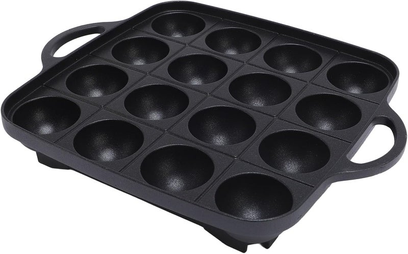 aqxreight Takoyaki Grill Pan 16 Grid Nonstick Cooking Plate for Stovetop Use Maker Compatible with Gas Electric Induction - Image 3