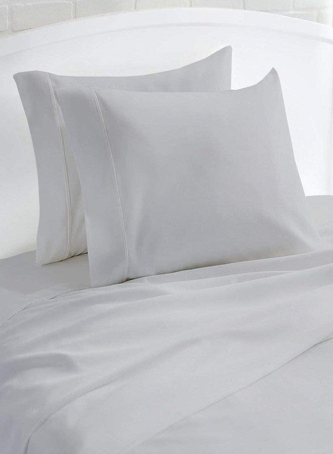 SHEETS STARGAZER 1000 Thread Count 100% Egyptian Cotton Pillow Cases, Set of 2 Pillowcase, Long-Staple 100% Cotton Breathable, Soft Sateen Weave Bed Pillow Cover, 20 X 30 Inches Pillowcases Light Grey Standard Size - Image 1