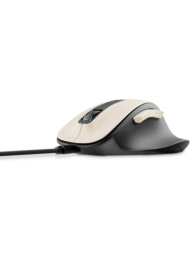 Hama | Ergonomic Mouse (Wireless Mouse, 6 Buttons, 2.4 GHz, BlueWave, 800/1200/1600 dpi, Optical, Wireless, Ergonomic Mouse for Laptop/PC, Battery, Right-Handed User), Beige - Image 5