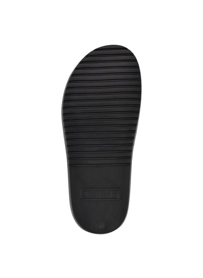 GUESS Men's Vesper Slide Sandal, Black Croco 003, 44 EU - Image 4