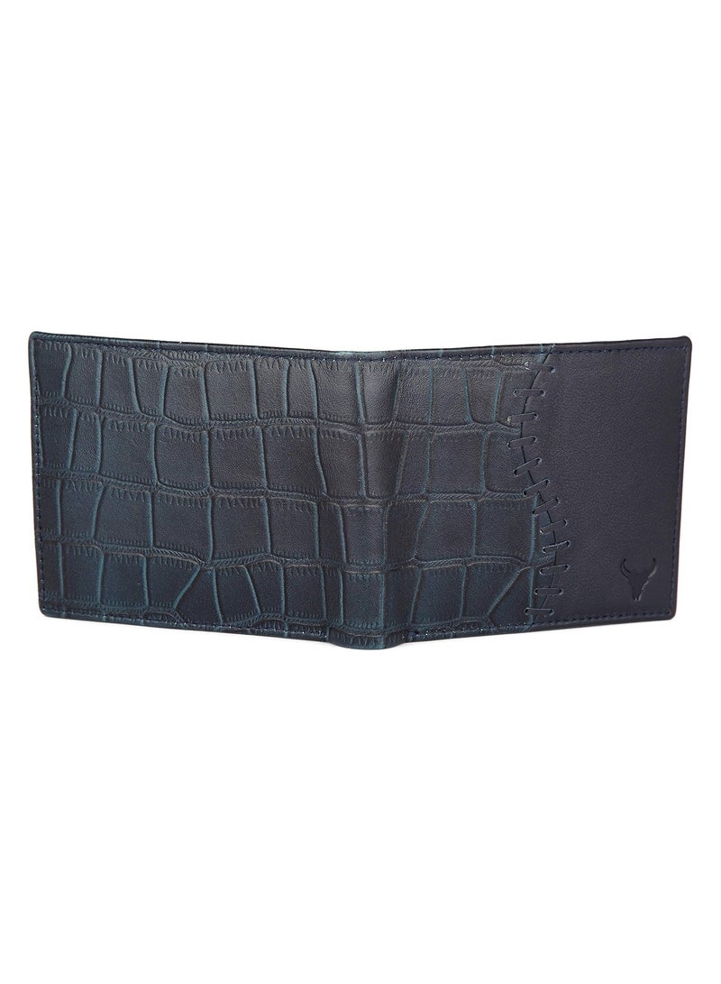 Napa Hide Blue Leather Wallet for Men I 4 Card Slots - Image 3