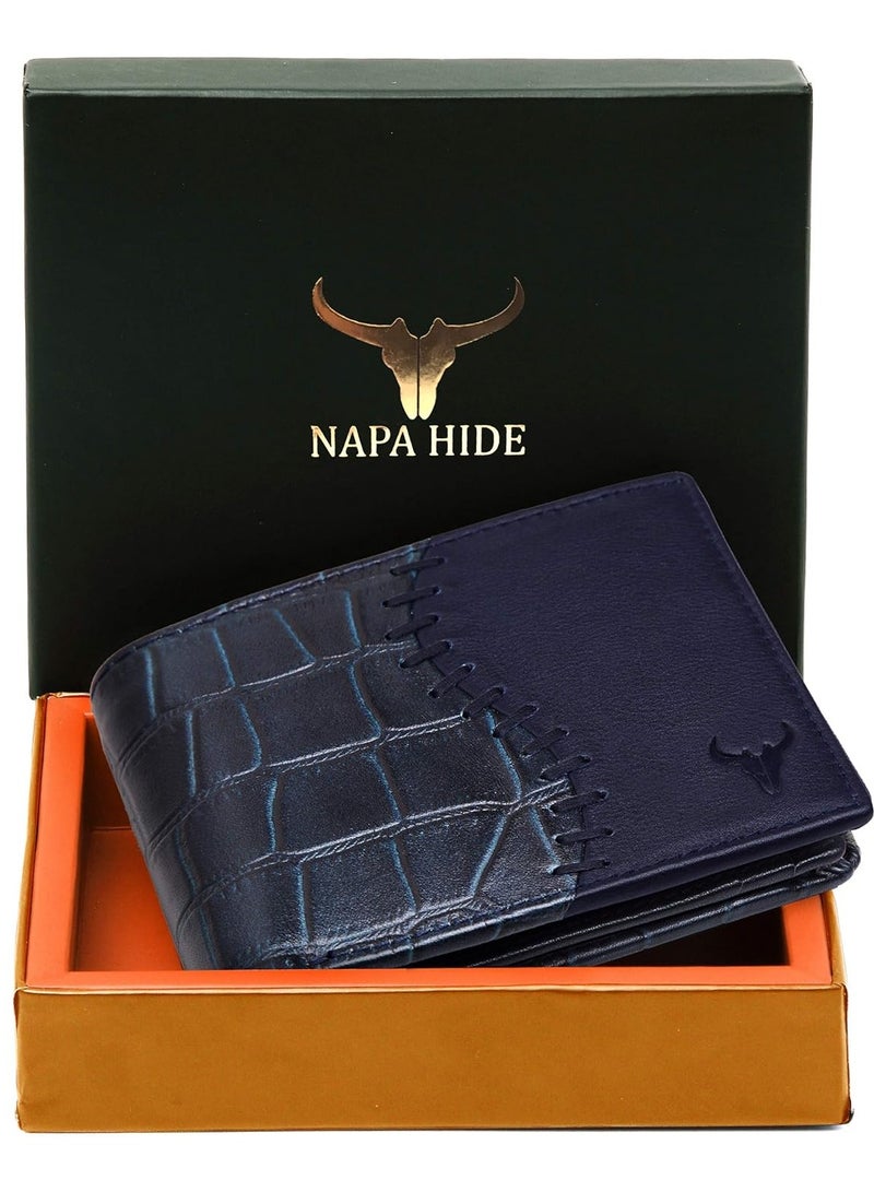 Napa Hide Blue Leather Wallet for Men I 4 Card Slots - Image 2