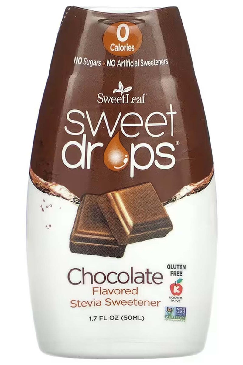 سويت ليف محلي ستيفيا طبيعي بنكهة الشوكولاتة – خالي من السكر ويدعم الحمية – 50 مل - Image 1