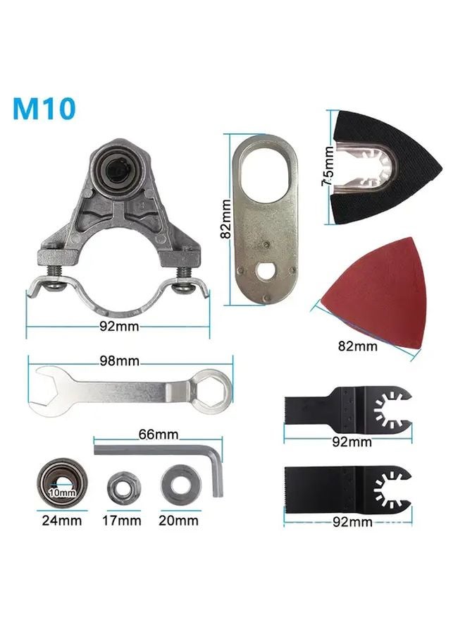 Model M10 Universal Vibration Adapter Kit Complete Accessory Set For Saw Grinder - Image 1