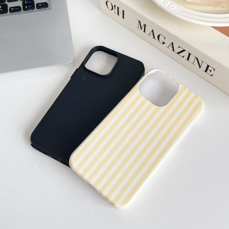 غطاء هاتف بنمط مخطط لـ iPhone 15 6.1 بوصة - وردي - Image 4