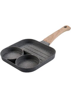 Generic Non-Stick Frying Pan with 2 Hole Pancake Pan Fried Egg Burger Pan  - Image 1