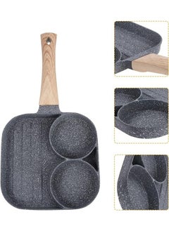 Generic Non-Stick Frying Pan with 2 Hole Pancake Pan Fried Egg Burger Pan  - Image 4