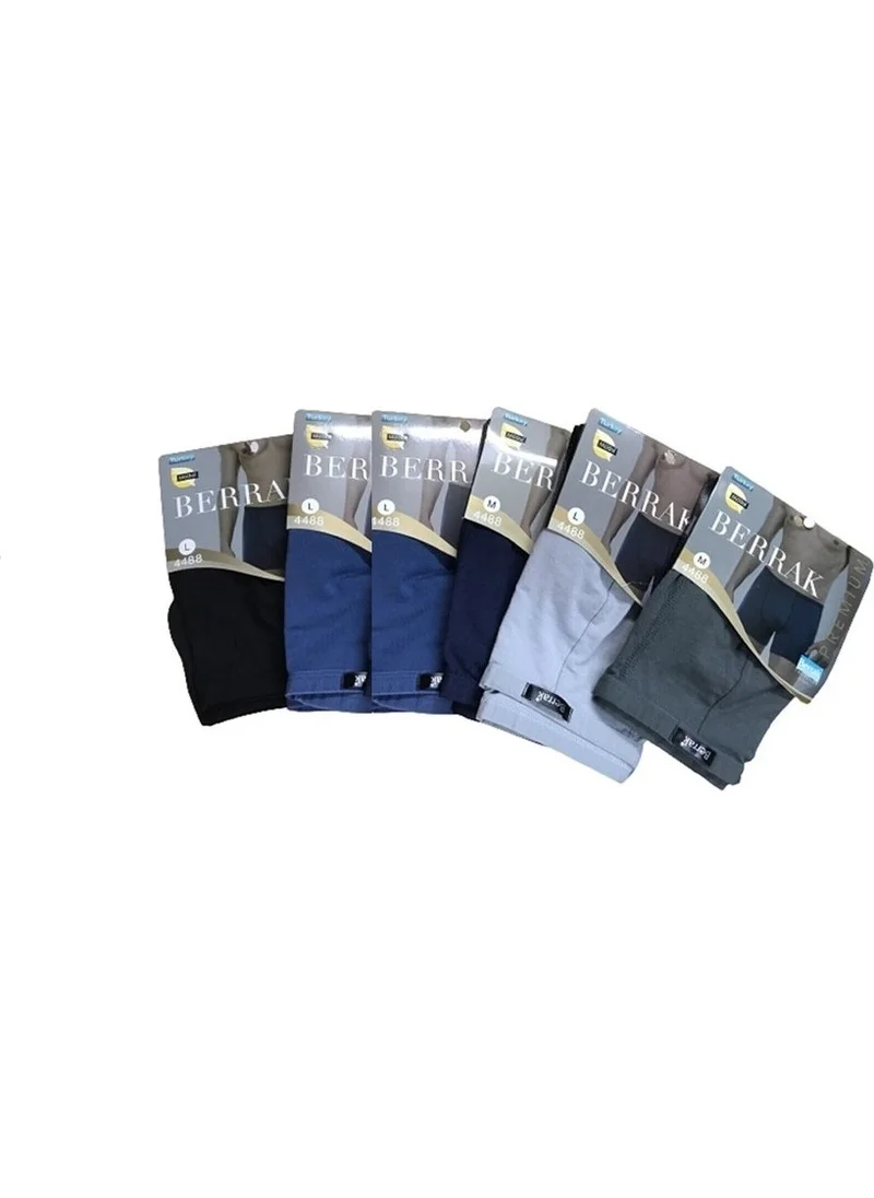 Berrak 4488 Pack of 6 Men's Modal Thin Belted Boxer Multicolor Abani Classic