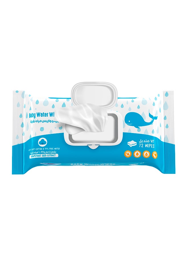Fine Baby Water Baby Wipes 72 Wipes  - Image 2