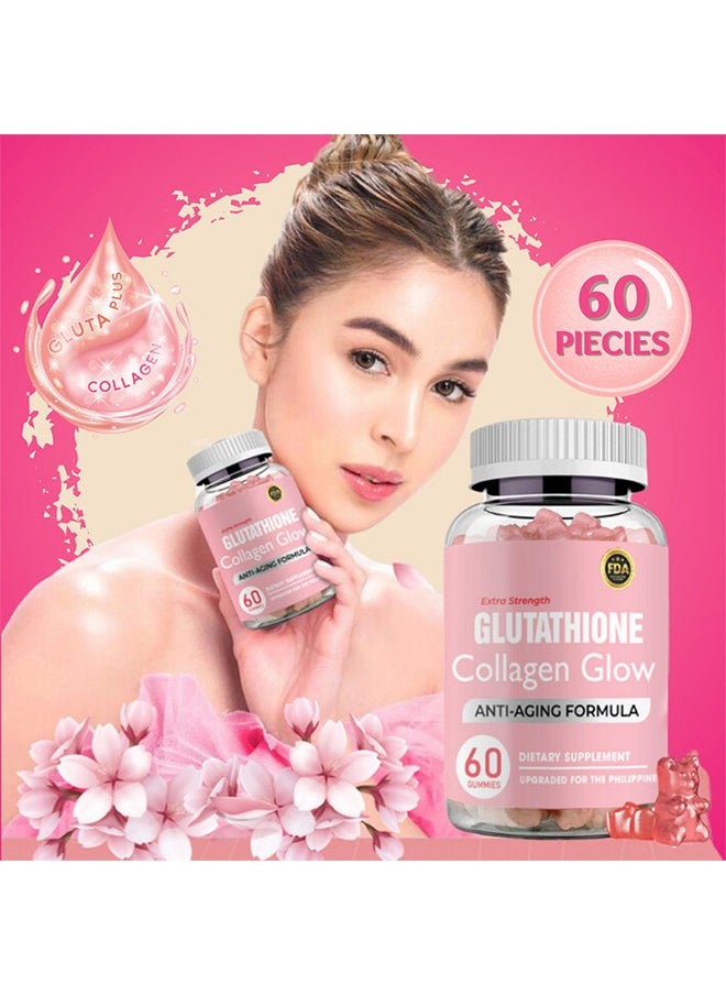 Ocean - Glutathione Collagen Gummies, Glutathione Collagen Glow Gummies for Dark Spot, Glutathione Gummies for Women, Glutathione Collagen Glow Anti-Aging Skin Whitening Gummies(Size : 1PCS) - Image 1