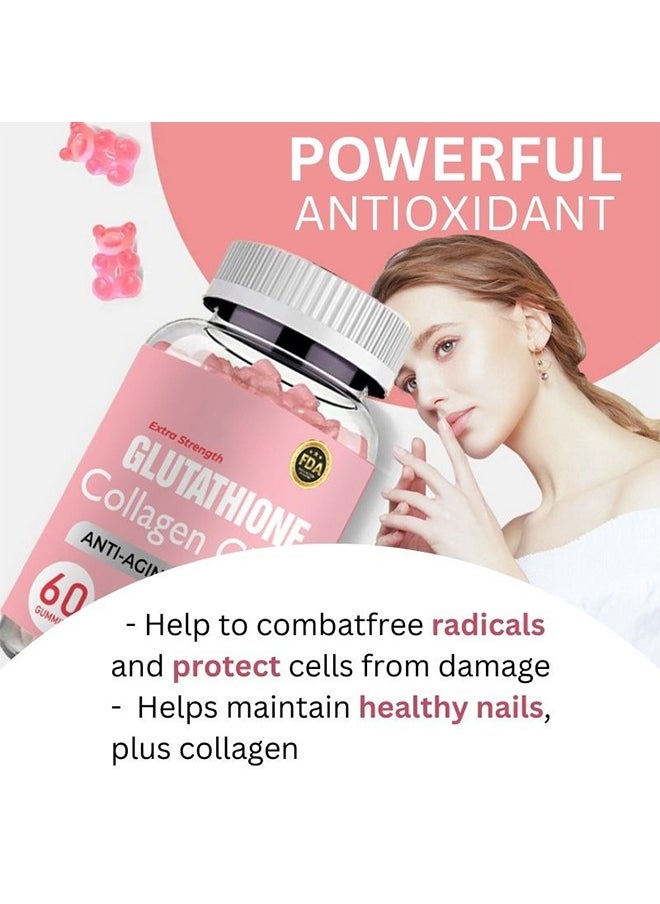 Ocean - Glutathione Collagen Gummies, Glutathione Collagen Glow Gummies for Dark Spot, Glutathione Gummies for Women, Glutathione Collagen Glow Anti-Aging Skin Whitening Gummies(Size : 1PCS) - Image 1