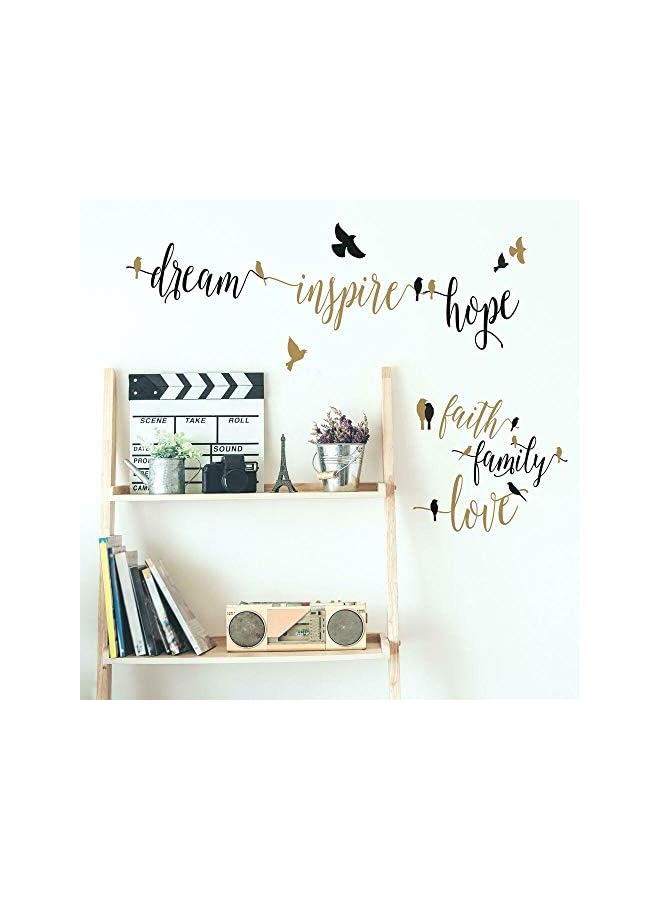 RoomMates Inspirational Words With Birds Peel And Stick Wall Decals - Image 3