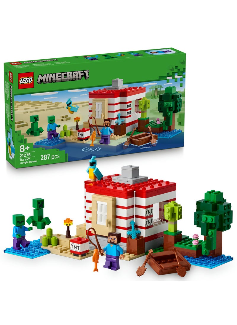 LEGO Minecraft The Tnt Jungle House 21275 (287) Pieces  - Image 1