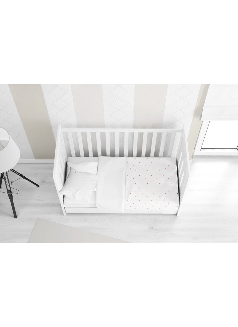 Casadora Baby Cool Fox 100% Cotton Satin, Embroidered Baby Duvet Cover Set  - Image 4