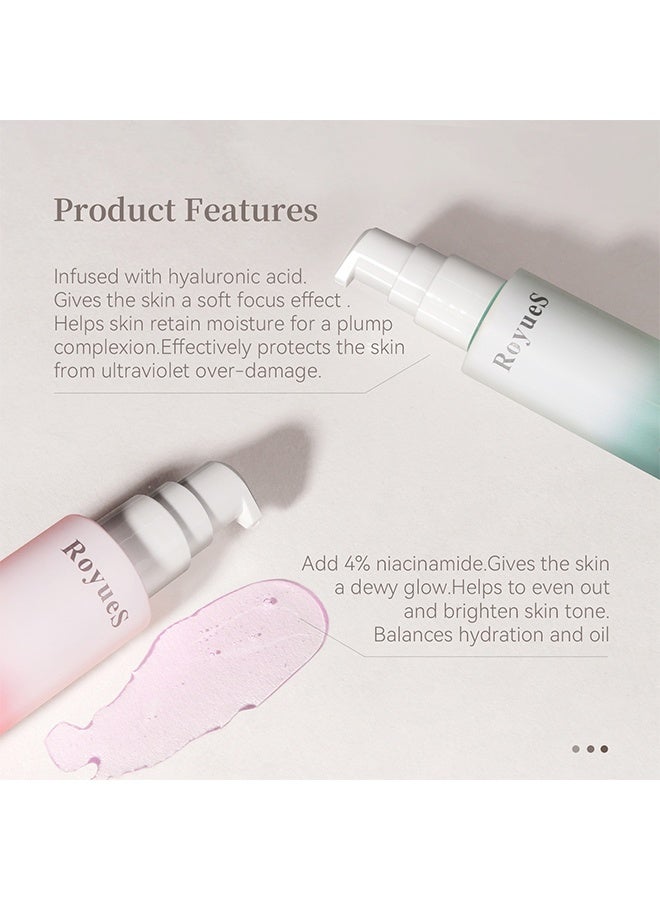 RoyueS Power-grip Primer, Long-Lasting Hydrating Face Primer, Evens Skin & Brightens, Moisturizes Primes, Primer Face Makeup, Soft-Focus Finish, Makeup Primer for Flawless Gel-Based, # Green - Image 5