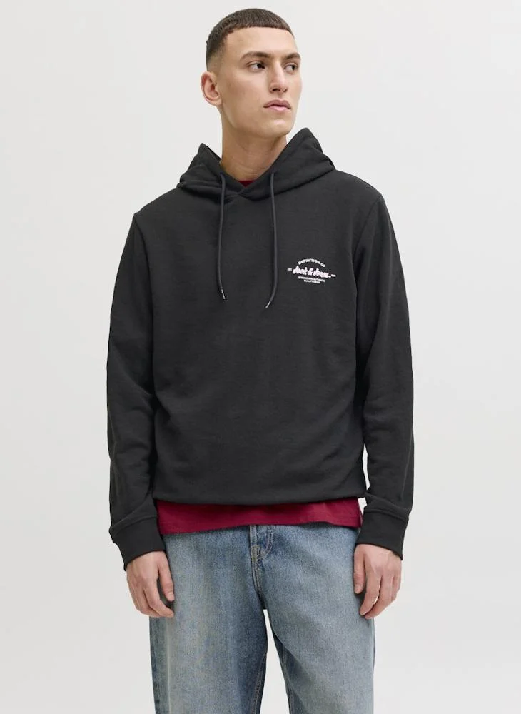 JACK & JONES  Graphic Pullover Hoodie for Men | Best Price UAE