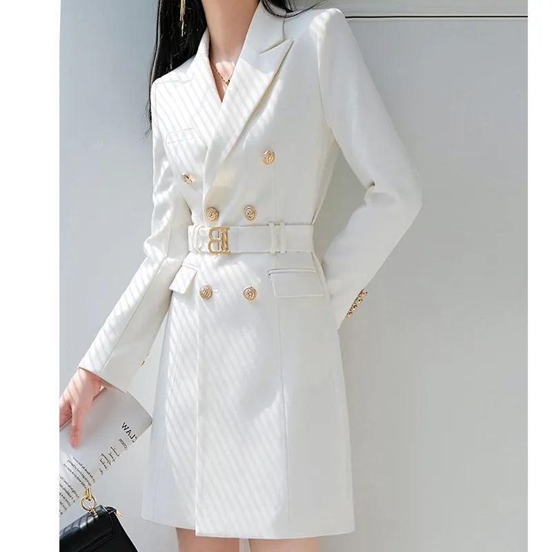 Z2024 Professional Suit Dress Women'S Spring & Fall New Design Long-Sleeved Elegant Work Clothes Ol Style Slim Skirt - Image 1