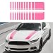 SUNBREATH Car Hood Modified Sport Style Stripe Sticker Graphic Vinyl Racing Decal Decoration Accessories for Vehicles C002 Pink - Image 2