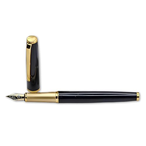 THE VENTI Venti Fountain Pen – Metal Luxury Pen, Schmidt Nib (Medium), Best Pen Gift Set for Men & Women, Professional, Executive, Office, Nice Pens,Return Gift (F5083-Black) - Image 5