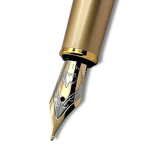 THE VENTI Venti Fountain Pen – Metal Luxury Pen, Schmidt Nib (Medium), Best Pen Gift Set for Men & Women, Professional, Executive, Office, Nice Pens,Return Gift (F5083-Black) - Image 3
