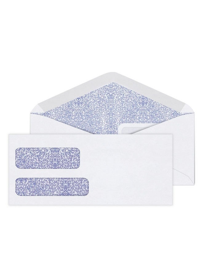 أوفيس ديبوت مظاريف ذات نافذة مزدوجة، رقم 9 (3 7/8 بوصة × 8 7/8 بوصة)، بيضاء، مقاومة للرطوبة، علبة بها 500 مظروف، 12040 - Image 1