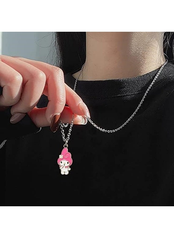 GRUCIY Cute Necklace Kawaii Bff Necklace Aesthetic Pendant Accessories Friendship Bestie Best Friend Gift For Teen Girls - Image 3