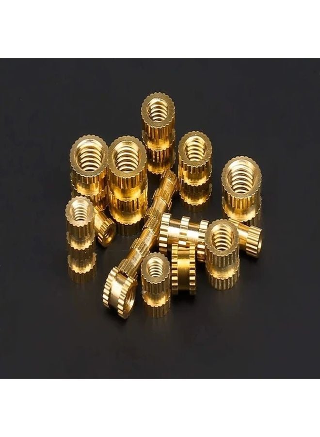 420pcs M2 M3 M4 M5 Brass Knurled Nuts Threaded Insert Embedment Assortment Kit Copper Color - Image 5