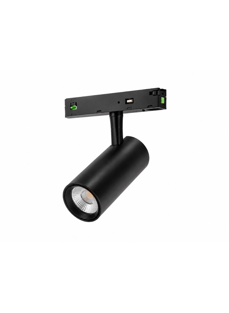 كشاف LED للمسارات المغناطيسية بقوة 12 واط – 48 فولت – قابل للتعديل – أبيض، أبيض دافئ، و4000 كلفن - Image 1
