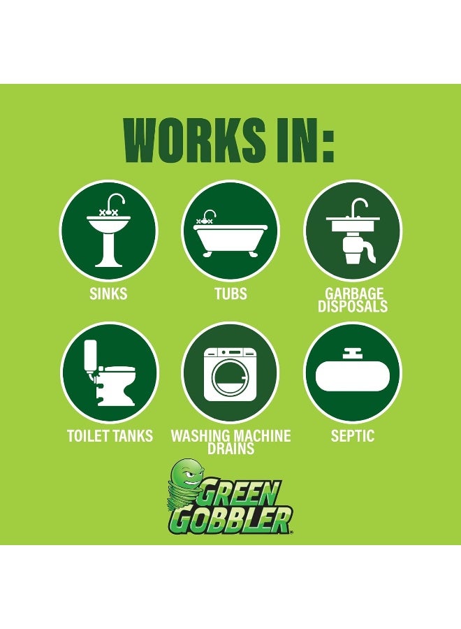Green Gobbler جرين جوبلر بيو-فلو شرائط-12 (منظف ومزيل روائح المصارف) - Image 5