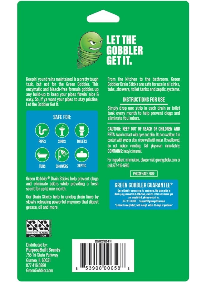 Green Gobbler جرين جوبلر بيو-فلو شرائط-12 (منظف ومزيل روائح المصارف) - Image 2